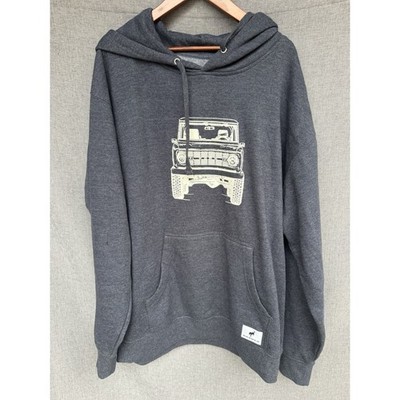 Bronco Head On 66 Hoodie Navy Heather Mens Large Adventure ORX