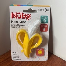 Nuby Nananubs Banana Massaging Teether   Baby Teething Toys 3 Months and Up,
