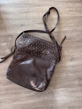 Frye And Co Women’s Brown Color Leather Crossbody Bag 