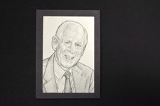 Jack Buck 2012 Sportkings Series E Orginial Sketch 1/1 Redemption Art