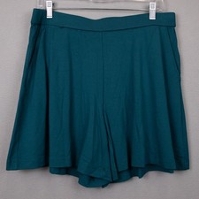 J. Jill Wearever teal pull on shorts NWT-M