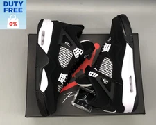 Air Jordan 4 Retro 'White Thunder' Men's Mid Top Basketball Shoes