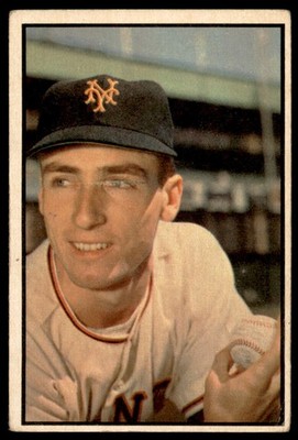 1953 Bowman Color #126 AL CORWIN  New York Giants  VG+ (Faint Wrinkle)