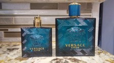 ❤️✅EMPTY BOTTLE (2) vintage versace eros 3.4 fl oz ml & 1.7 50ml EMPTY BOTTLE✅❤️