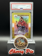 🐘 RARE 2023 Bowman U Alabama Nick Saban #31 GOLD FOIL 25/50 PSA 10 GEM MINT