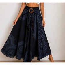Bohemian Paisley Maxi Skirt