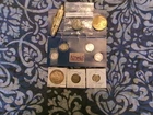 Old Silver Coin Lot 1881S Morgan Dollar, Mercury Dime Set, Old Walt Disney Pin