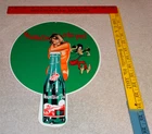 VINTAGE MOUNTAIN DEW HILLBILLY SHOOTS HOLE IN HAT W/ JUG METAL SODA GAS OIL SIGN