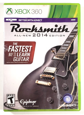 Rocksmith 2014 Edition (Microsoft Xbox 360, 2014) CIB Complete with Inserts