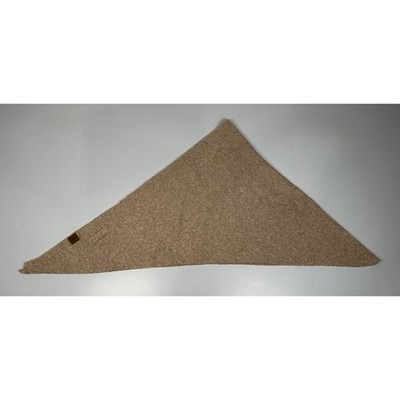 Yakee Women's Shawl Wrap Knit Triangle Neck Warmer Beige One Size NEW #83B