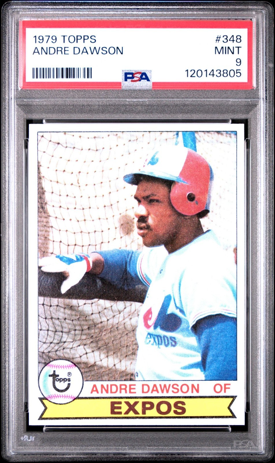 1979 Topps Baseball #348 Andre Dawson HOF Montreal Expos PSA 9 MINT