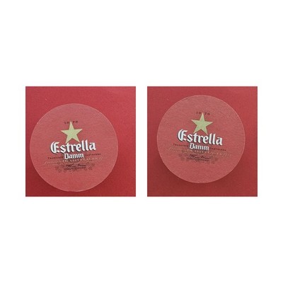 Estrella Damm Stern Brauerei Bierdeckel Bier
