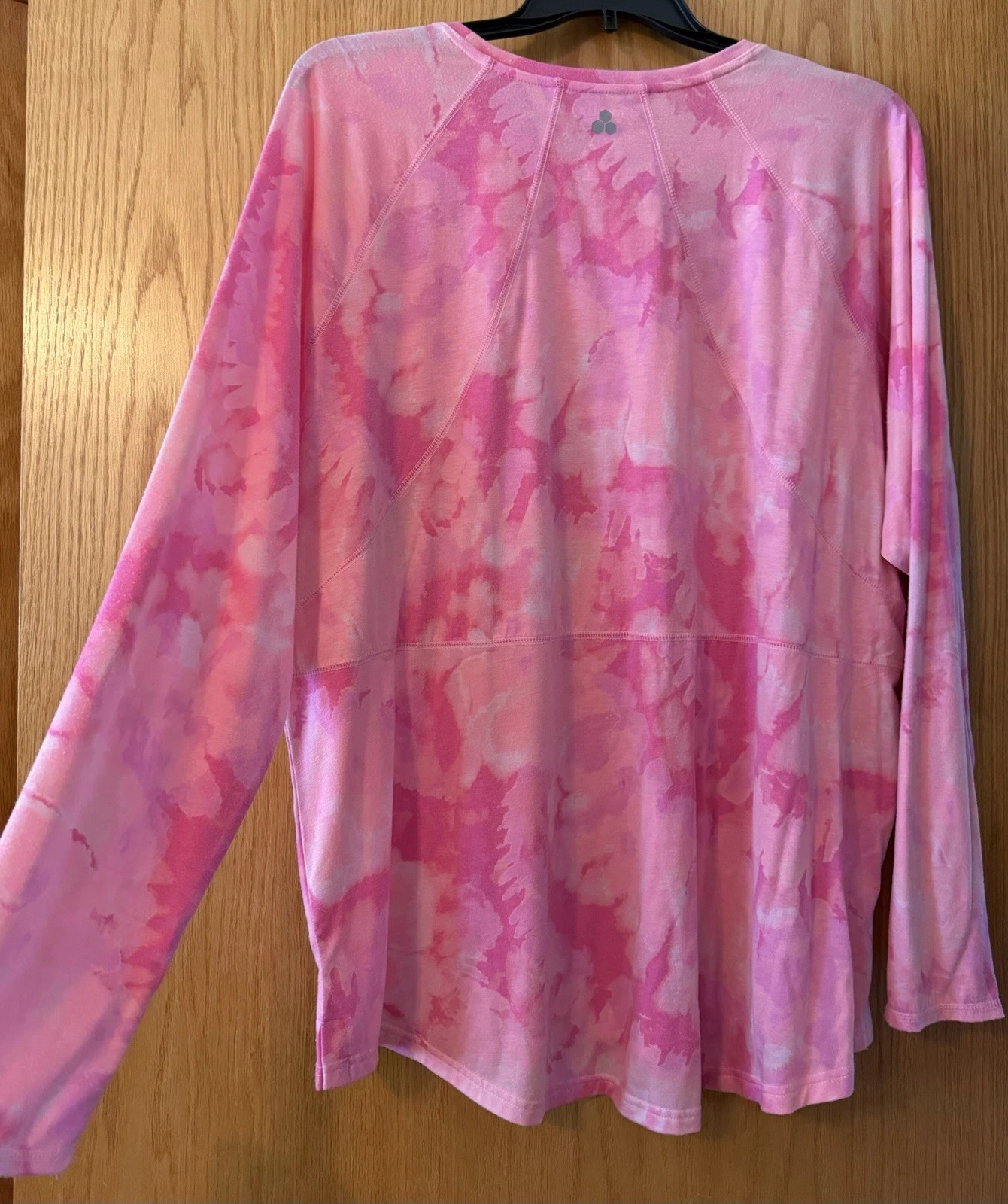 Womens Plus 3X Tek gear Long Sleeve T Shirt Top Tee Pink EUC STRETCH Wicking