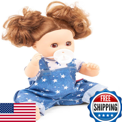 Götz Gotz 2453255 Sleepy Aquini Girl Stars - 13 Tall Bath Baby Doll Brown Hair