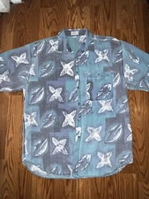 Sostanza Vintage 90’s Button Up Hawaiian Shirt Men’s Sz L. Cotton