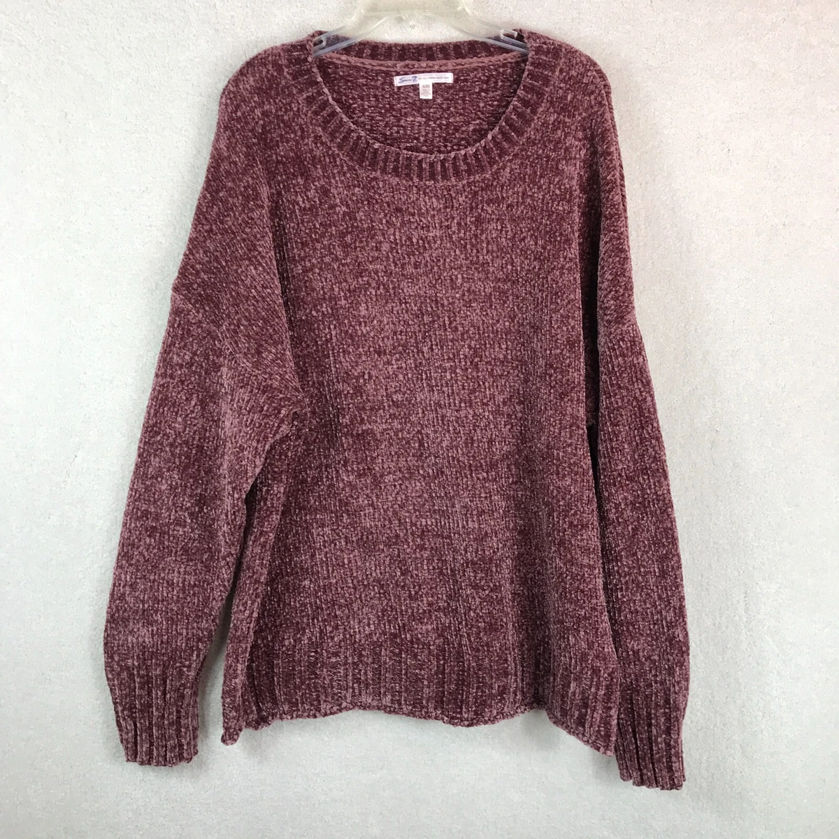 Mauve store chenille sweater