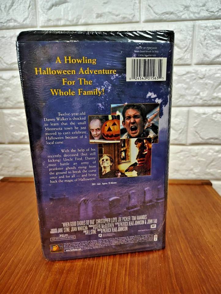 HTF Sealed WHEN GOOD GHOULS GO BAD R.L. Stine  Youth Horror VHS Clamshell Tape - Image 3 of 4