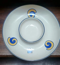 Phaltzgraff Los Angeles Rams Chip & Dip New RETIRED  11 1/2" and 4 7/8"