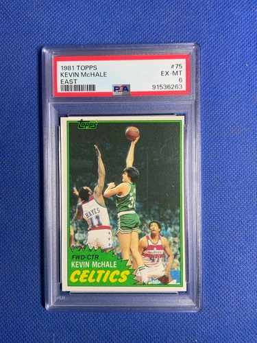 88508723 1981-82 Topps #75 Kevin Mchale East PSA 6 Boston Celtics