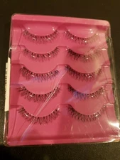 5 Pairs/Set Soft Pack of Thin Makeup Natural Fake False Eyelashes Eye Lashes
