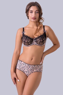 Valea BH Set Bügel Balconette Soft Cup String Slip Unterwäsche Spitze Dessous