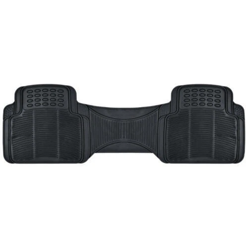 Juego de 5 alfombrillas de goma de alta resistencia de 3 filas para coche SUV furgoneta recortables negras Foto 3 de 4