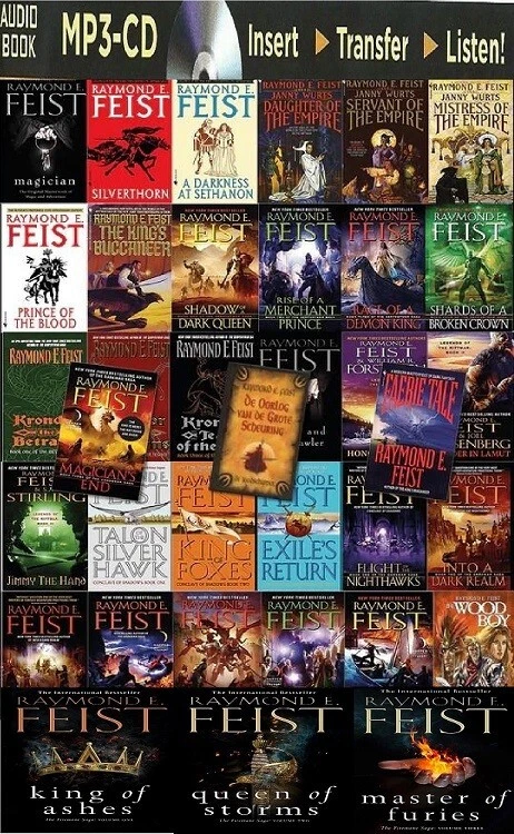 RIFTWAR SAGA SERIES & FIREMANE SAGA by Raymond E. Feist 37 AUDIOBOOKS (UNABR.) Foto 2 de 4