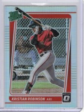 2021 Optic Rated Prospect Silver Prizm Kristian Robinson Arizona Diamondbacks