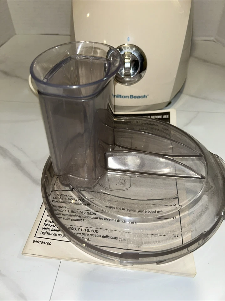 Hamilton Beach 21OP Food Processor. English ,Spanish Directions Works! Nice - Image 4 of 4