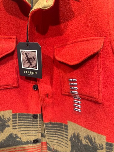NWT Filson Jacquard Wool Jac Shirt Moose Men's NWT Discontinued # 20263410 - Picture 3 of 10