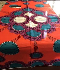 Veritable High Target Wax Prints. Handmade, 100 Cotton, African, 6yds.