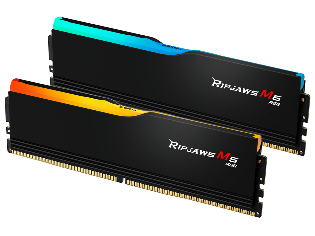 メモリー G.SKILL Ripjaws M5 32GB DDR5-6400 CL32 G.SKILL Ripjaws M5 RGB Series 64GB (2 x 32GB) 288-Pin PC RAM DDR5