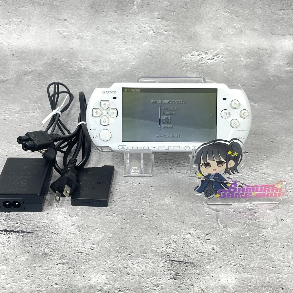 SONY - 超美品 PSP-3000 パール・ホワイト  M444 PSP 3000 Pearl White - OEM - Japan Import - Not working FPOR