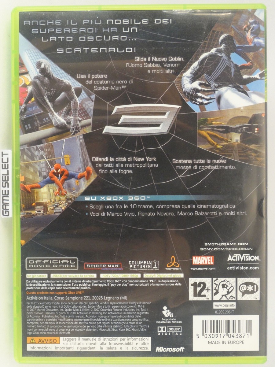 Jeu Xbox 360 Spider-Man 3 - Version PAL FR Complète | Bon État