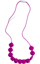 Lil Jumbl Baby Teething Necklace Organic Food Grade Silicone BPA Free Violet