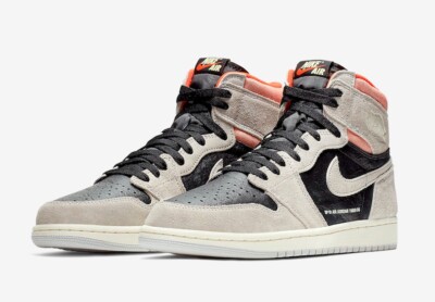 Nike Air Jordan 1 Retro High Neutral Grey Hyper Crimson Size 13. 555088-018