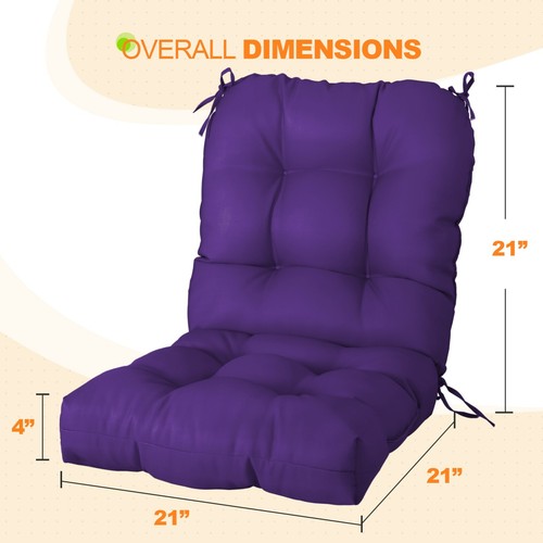 EAGLE PEAK 2PCS Tufted Outdoor/Indoor Seat/Back Chair Cushions 42'' x 21'' - Picture 175 of 291