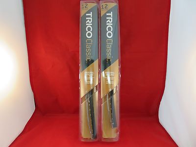 Trico 33-122 Classic Wiper Blade 12'' SET Antique Vintage Styling  Silver QTY 2