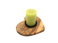 Kerzenhalter Herz Aus Olivenholz Holz