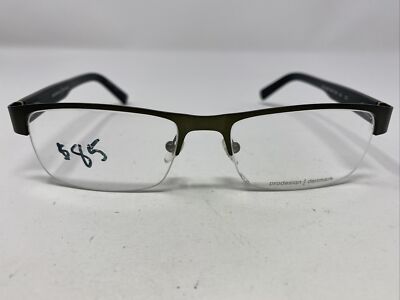Prodesign Denmark Eyeglasses Frame 1269 c.6521 53-17-135 Gunmetal Half Rim DG40