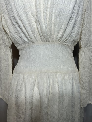 New Lolie Dress Women's Small Ivory Steampunk Button Closure Bohemian NEW - Picture 8 of 8
