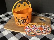McDonald's 2024 Halloween Pails Bucket Boo Buckets Happy Meal Toy Orange
