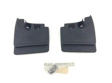 2017-2022 Ford Super Duty black rear molded Mudflaps Splash Guards kit new OEM