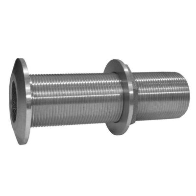 Groco 1 1/4'' SS Extra Long Thru-Hull Fitting with Nut #THXL-1250-WS