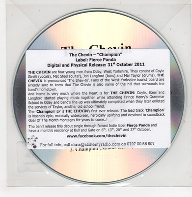(GO850) The Chevin, Champion - 2011 DJ CD