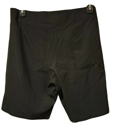 NWT RVCA Men Black COMMANDER TRUNK Size 34 Short Length 18" Tie Front $95.00 - Picture 4 of 5