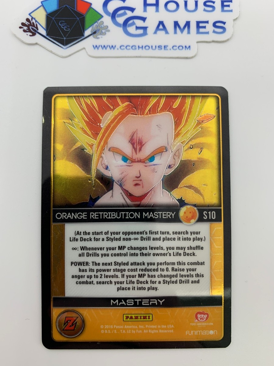 DBZ TCG Orange Retribution Mastery S10 Panini Awakening High Tech