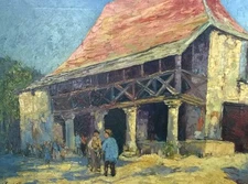 THE HOUSE - NICE OIL PAINTING - GREAT COLORATION - SIGNED