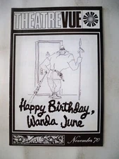 HAPPY BIRTHDAY WANDA JUNE Playbill KEVIN McCARTHY/ MARSHA MASON NYC 1970