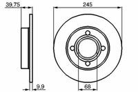 2X Bremsscheiben Hinten FüR Audi Bosch 0986478216
